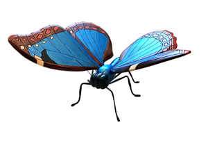 Butterfly Art - Restoration Oak