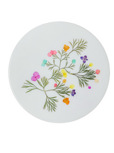Load image into Gallery viewer, Lazy Susan-Pressed Flowers - Restoration Oak