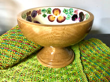 Load image into Gallery viewer, Fruit Bowl-Pressed Flowers - Restoration Oak
