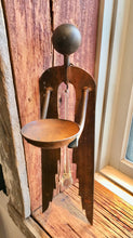Load image into Gallery viewer, Angel Wall Candle Holders with Glass Tear Drop - Restoration Oak